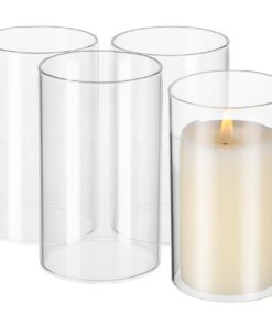 Cabilock Glas Kerzenhalter 4er Set - Ideal Für Hochzeiten Und Party Tische - Zuhause Und Party Tischdekorationen - Windl