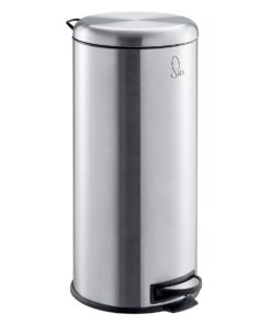 SVITA T30 Müllbeutel inkl. Innenseitenausleger 30 Liter Edelstahl Silber Küchen-Hilfe