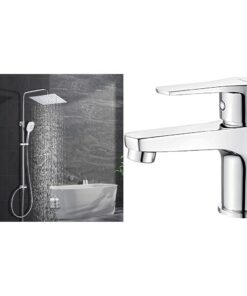 Gorbach Edelstahl Regendusche für Bad ohne Armatur - ideal für badende Angehwasser français | Ibergrif M11057 Wasserhah