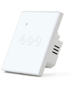 BSEED Smart Alexa Lichtschalter 3 Fach 1 Weg für Wohnraum und Büro | BSEED Smart Alexa Lichtschalter 3 Fach 1 Weg mit G
