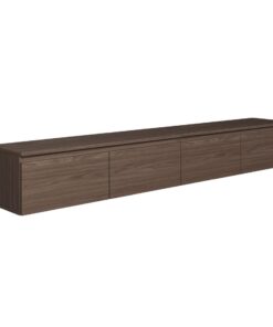 Selsey Hängeboard Bemmi - Minimalistisches TV Lowboard, Wisconsin-Walnuss, Hochwertige Spanplatte mit ABS-Kanten, Ideal