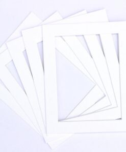 Passepartout Schrägschnitt Weiß 10 Stück 50x40cm für Fotolayouts und Verkaufsprognosen