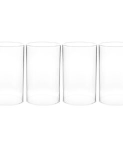 VICASKY Transparentes Glas Kerzenzylinder Deko Winddicht | VICASKY Winddichtes Glas Kerzenzylinder für Romantische Atmo