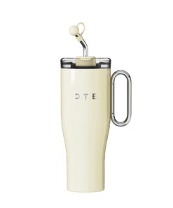 OTE 40oz Doppelwandiger Edelstahl Vakuum Isolierbecher für Heißer und Kalter Getränke, Kaffeebecher to go mit Strohhalm