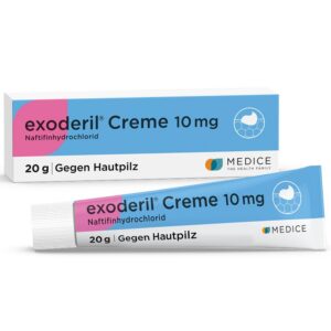 Exoderil Creme 20g - Wirkt rasch & intensiv gegen Pilzinfektionen der Haut - gut toleriert