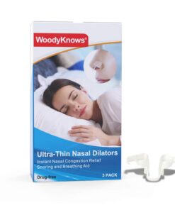 WoodyKnows Ultradünnster Nasendilatator für ein unhemmtes Atmen und besseren Schlaf (Probe-Pack S/M/L) WoodyKnows Ultr