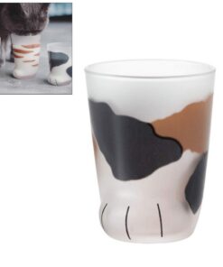 Ysoom Katzenpaw Glas TasseWarmwiderstandend CreativKatzenkaffee Bekoffe 300ml Valentinen-Geschenk