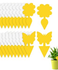 Flintronic 20 Stück Gelbsticker - Effektive Trauermücken-Bekämpfung für Zimmerpflanzen | Flintronic 20 Stück Gelbsticke