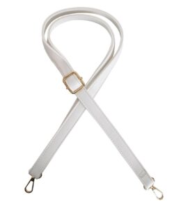 KYSUN Frauen Schulterriemen Umhängetasche Verstellbar Weiß 70-130cm Metallwirbel Haken Trendig fuer Daily Use