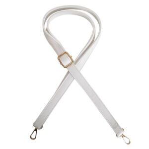KYSUN Frauen Schulterriemen Umhängetasche Verstellbar Weiß 70-130cm Metallwirbel Haken Trendig fuer Daily Use