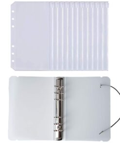 Budget A6 Binder Taschen - 10 Stück Mit Umschlägen -/documenten Mappe mit Reißverschluss für Bargeld und Karten - Ringbu