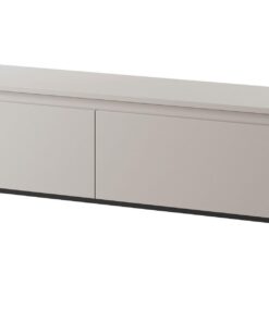 Selsey TV-Schrank Board Sideboard - Schwarzer Schrank Mit 150 cm Breite und Taupe Bemmi Beine Fernsehtisch Fernsehschran