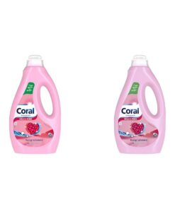 Wolle & Feines Flüssigwaschmittel Coral für Eine Sanfte Reinigung (Packung mit 2 x 1,15 Liter) | Coral Feinwaschmittel