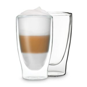 DUOS 2X 400ml Doppelwandige Cocktail Thermogläser - Sets, Latte Macchiato, Eistee - Speziell für Cocktail- und Getränke-