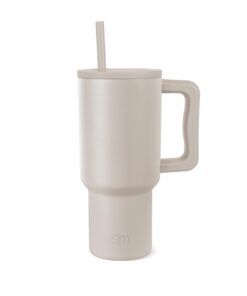 Simple Modern Thermobecher Trek 890ml Almond Birch | Isolierter Edelstahl-Trinkbecher für Frauen und Männer | Eiskaffee-