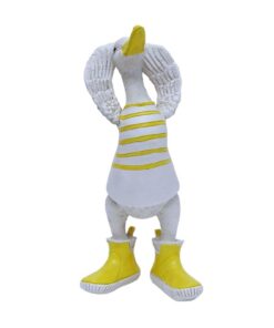 Gralara Entenfigur Skulptur für Garten, 24cm, ideal für Dekoration und Geschenkideen