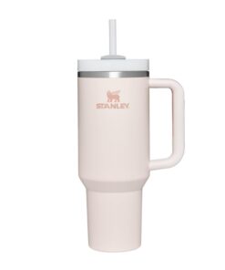 Stanley Quencher H|0 Flowstate Rosé - Eisgekühlt 11 Std - Spülmaschinenfest - Edelstahl-Thermosflasche 1,2L