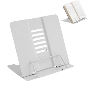 Bücherschrank Leseständer Metall Kinder Büro Schule | Kochbuchhalter Leseständer Metall Grau 20 x 19 cm | Bücherständer