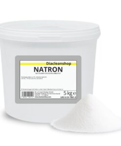 DIACLEANSHOP Natron Pulver - Reinigung und Entfernungsmaßnahme im Haushalt - Backpulver für Küche & Bad 5kg