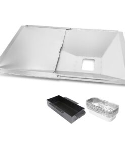 Utheer Universal-Fettwanne mit Auffangwanne und Folieneinsatz für 2/3/4-Brenner-Gasgrill-Modelle (38.1 cm, 64 cm) Uthe
