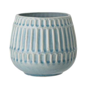 Nordring Vintage Pflanztopf Keramik | Retro Zimmerplanzen | 16,5 cm Ø, Sky Blue