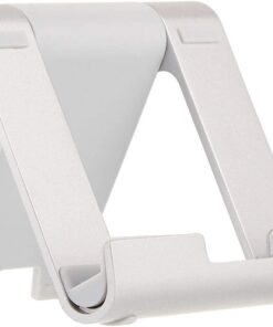 Amazon Basics tragbarer Ständer Silber - flexibler Betrachtungswinkel für Tablets, E-Readers und Handys - ideal für Trav