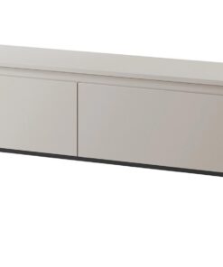 Selsey Schwarzer Fernsehtisch Mit Schränken 175 cm Für Wohnzimmer Taupe Bemmi