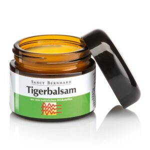 Sanct Bernhard Tigerbalsam mit Kampfer und Menthol für Schmerzlinderung beim Husten und Hustenkrankheiten, 50 ml - Entsp