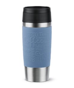 Emsa Travel Mug N20211 - 360 ml Isolierbecher, aquablau, dauerhafter Komfort-Schraubverschluss, 4h heiß, 8h kalt