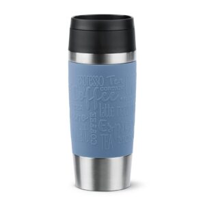 Emsa Travel Mug N20211 - 360 ml Isolierbecher, aquablau, dauerhafter Komfort-Schraubverschluss, 4h heiß, 8h kalt