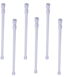 Teleskopstange für Haus und Cafe - Weiß 40-70 cm | Gardinenstange ohne Bohren - Weiß 40-70 cm | Kleiderstange Multi-Use