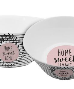Home Time Sweet Home Müslischale 400ml - Süßes Design für Frühstück zu Hause