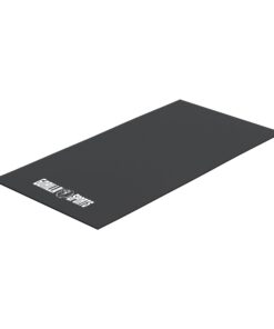 GORILLA SPORTS® Bodenschutzmatte – 180 x 120 x 0,6 cm, rutschfestes PVC (Schwarz) | Schutzmatte für Laufband, Fitnessger