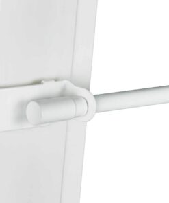 KlemmFix Denver Scheibenstange Metall Ausziehbar 45-75 cm Weiß 8/10mm Montage ohne Schrauben und Bohren | Klemmstange D