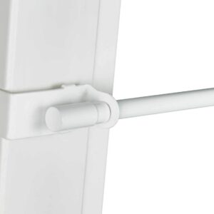 KlemmFix Denver Scheibenstange Metall Ausziehbar 45-75 cm Weiß 8/10mm Montage ohne Schrauben und Bohren | Klemmstange D