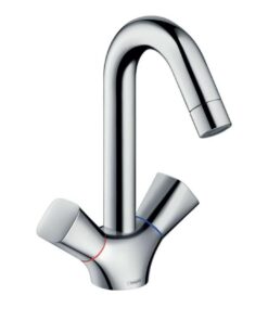 Hansgrohe Wasserhahn Logis 2-Griff Waschtischarmatur chromiert für badeprozess_KomfortCLIChrome150mmZugstangenAblaufgarn