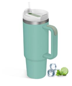 COZOME Thermobecher mit Doppelwandigkeit und Vakuumisolation, 30oz Henkelbecher für Camping und Outdooraktivitäten, Gesc