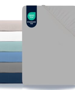 Dreamzie Spannbettlaken 100% Polyester Microfaser - Zwei Jahre Garantie - Oeko TEX Zertifiziert - Weiche Pfirsichhaut OE
