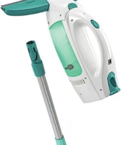 Leifheit Fenstersauger Set Dry and Clean mit Stiel | Pro Fensterreinigung bis 38 min | Ideal für Profis und Liebhaber |