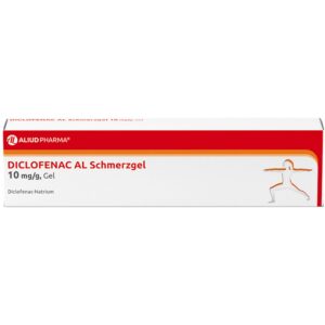 Diclofenac AL Schmerzgel 10 mg/g für Schmerzen, 100 g Gel - Sofortlinderung, Wirkt effektiv bei Arthrose, Zahnweh, Verle