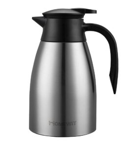 Thermoskanne 1.5 Liter Edelstahl 48h Temperaturhalt Heiß & Kaltisolierkanne für Kaffee, Tee, Wasser, Getränk Warmhalteka