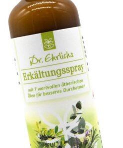Dr. Ehrlichs Erkältungsspray - Husten und Schnupfen beheben - natürliches Spray für die entire Familie - 75ml - Erkältun