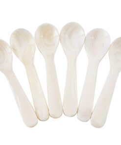DUEBEL 6 Perlmuttlöffel, Kaviarlöffel, weite Rezepte für Gastronomie und Zuhause