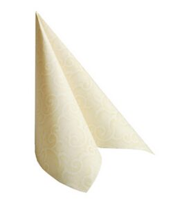 Papstar ROYAL Collection Champagner Servietten #84877, 50 Stück 40 cm x 40 cm 1/4-Falz für Spezialoccasions
