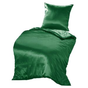 THXSILK Seidenbettwäsche Set für Hypoallergene Maulbeerseide Bettwäsche, Ultra Weich und Glatt, Smaragdgrün OEKO-TEX STA