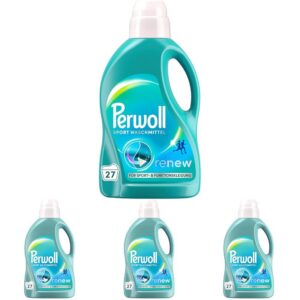 Perwoll Sport Waschmittel reinigt sanft, erhält Elastizität & entfernt schlechte Gerüche (27 Waschladungen) für Sport- u
