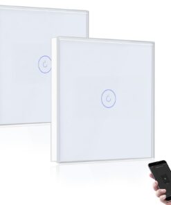 **BSEED Smart Lichtschalter 1 Fach 2 Wege -Vintage Design für Wohnzimmer und Schlafzimmer mit professioneller Festmonta