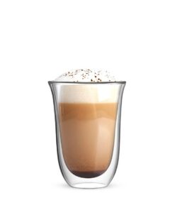 Bialetti Double Wall Set 2 Becher Wärmeisolierung Borosilikatglas 300ml