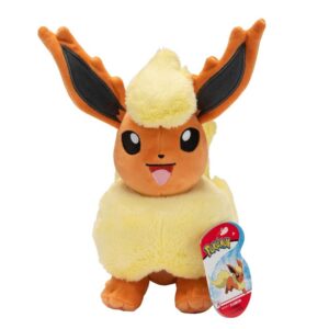 Pokémon PKW3406 - 20 cm Flammara-Porzellan-Pullover-Held - offizielles Plüsch