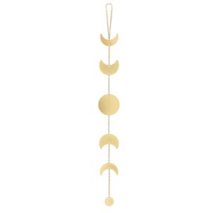 Mkouo Gold-Geladene Mondphase Girlande für Bohemisches Zuhause Apartment, Schlafzimmer, Büro, Wohnzimmer Dekoratives Wan